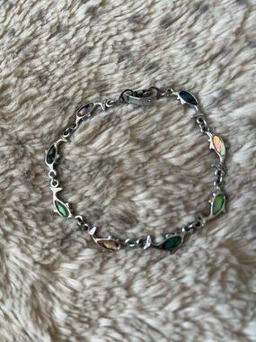 Dolphin Silver-Tone Bracelet